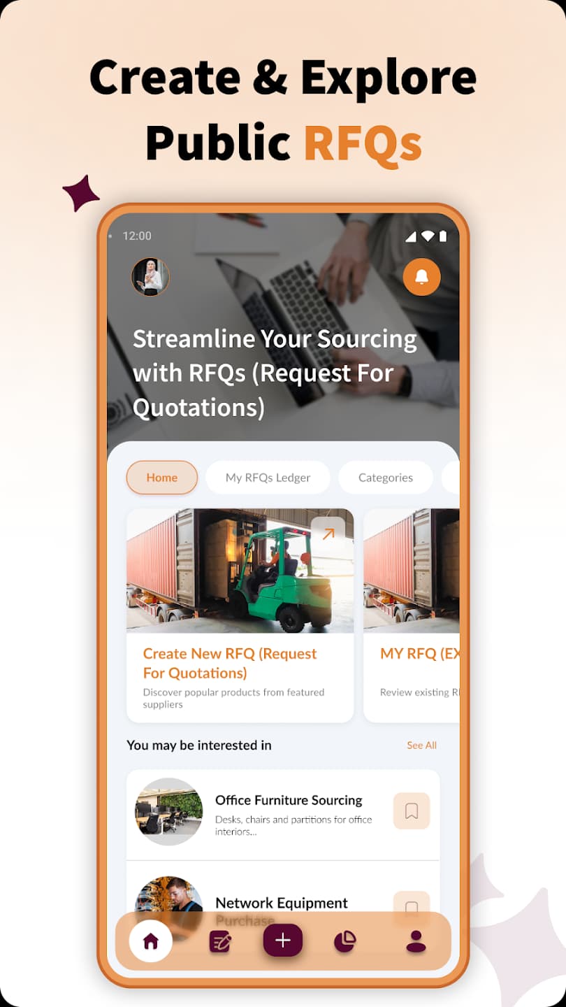 Sourcing Genie - Mobile app with optimized performance and efficient data handling
